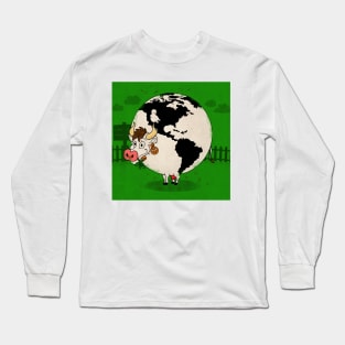 Let there be Moo Earth Long Sleeve T-Shirt